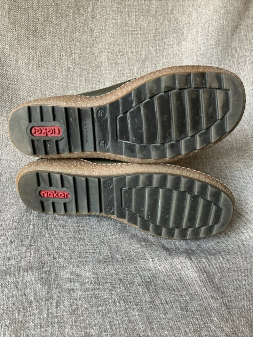 Rieker Liv Women's Leather Slip On Olive Sz US8.5 / EU39, Excellent Condition - Picture 8 of 10
